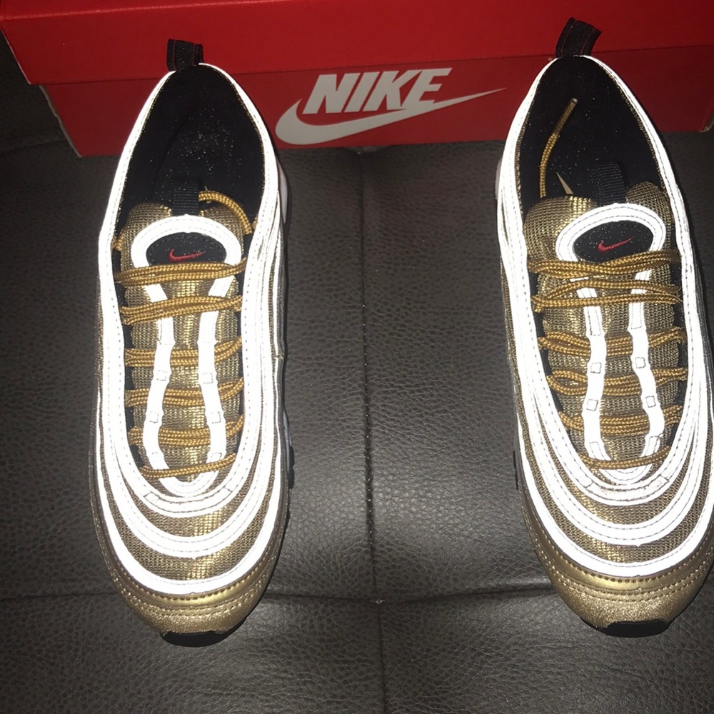 Gold Nike Air Max 97 size 5.5. Never worn